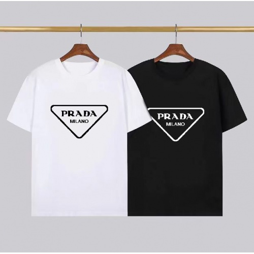 Replica Prada T-Shirts Short Sleeved For Men #1008766 $23.00 USD for Wholesale