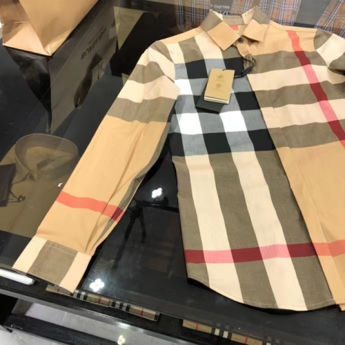 Replica Burberry Shirts Long Sleeved For Women #1008946 $64.00 USD for Wholesale
