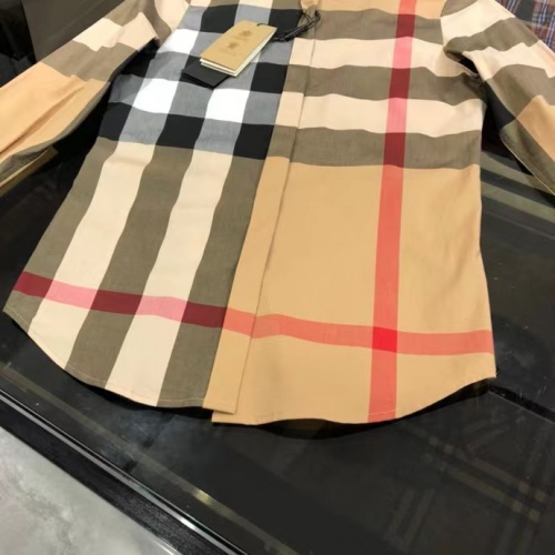 Replica Burberry Shirts Long Sleeved For Women #1008946 $64.00 USD for Wholesale