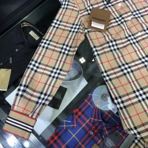 Replica Burberry Shirts Long Sleeved For Women #1008978 $64.00 USD for Wholesale