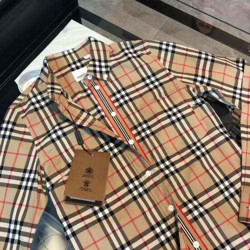 Replica Burberry Shirts Long Sleeved For Women #1008978 $64.00 USD for Wholesale