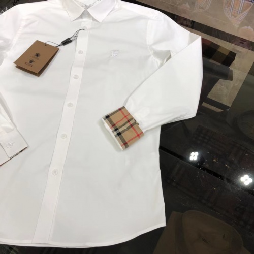 Replica Burberry Shirts Long Sleeved For Men #1008983 $64.00 USD for Wholesale
