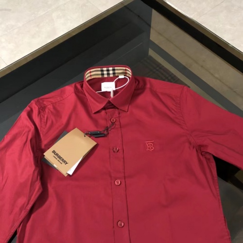 Replica Burberry Shirts Long Sleeved For Men #1008987 $64.00 USD for Wholesale