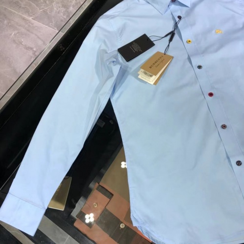 Replica Burberry Shirts Long Sleeved For Men #1008996 $64.00 USD for Wholesale