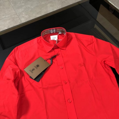Replica Burberry Shirts Long Sleeved For Men #1009002 $64.00 USD for Wholesale