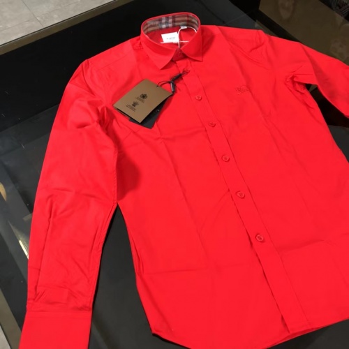 Replica Burberry Shirts Long Sleeved For Men #1009002 $64.00 USD for Wholesale