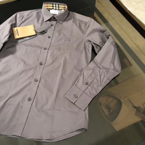 Replica Burberry Shirts Long Sleeved For Men #1009004 $64.00 USD for Wholesale