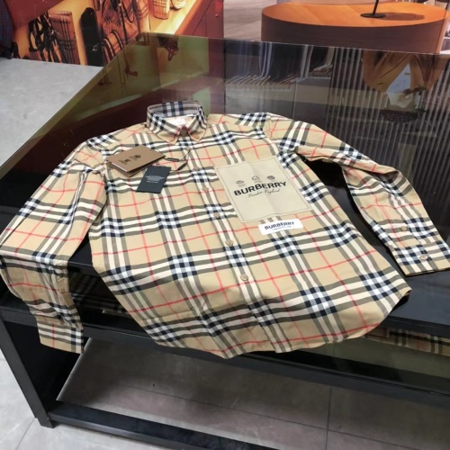 Replica Burberry Shirts Long Sleeved For Men #1009020 $72.00 USD for Wholesale