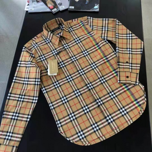 Burberry Shirts Long Sleeved For Men #1009035 $64.00 USD, Wholesale Replica Burberry Shirts