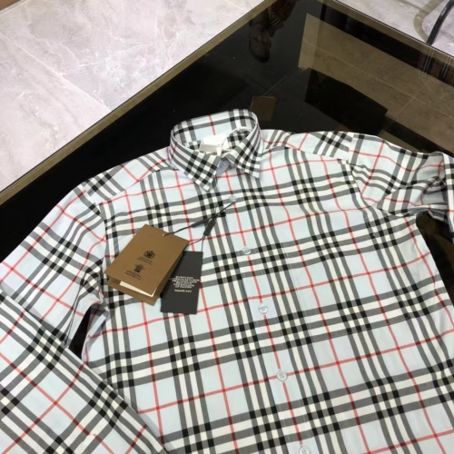 Replica Burberry Shirts Long Sleeved For Men #1009043 $72.00 USD for Wholesale