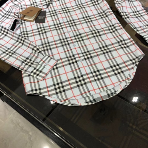 Replica Burberry Shirts Long Sleeved For Men #1009043 $72.00 USD for Wholesale
