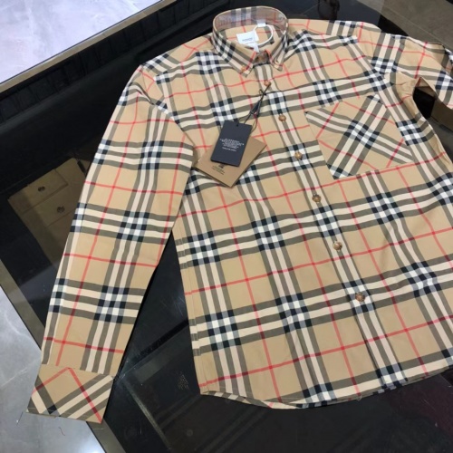 Replica Burberry Shirts Long Sleeved For Men #1009046 $72.00 USD for Wholesale