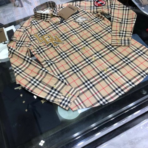 Replica Burberry Shirts Long Sleeved For Men #1009051 $64.00 USD for Wholesale