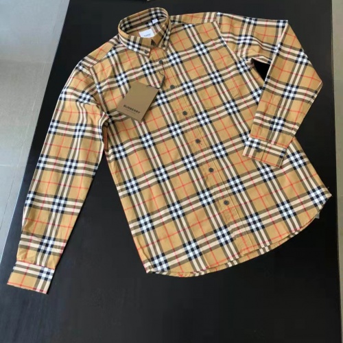 Burberry Shirts Long Sleeved For Men #1009053 $64.00 USD, Wholesale Replica Burberry Shirts