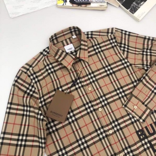Replica Burberry Shirts Long Sleeved For Men #1009057 $64.00 USD for Wholesale