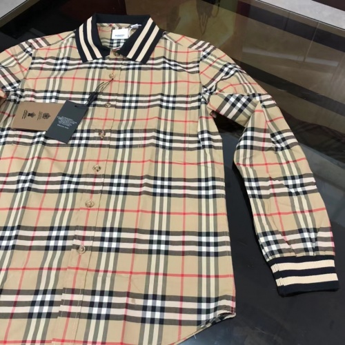 Replica Burberry Shirts Long Sleeved For Men #1009065 $72.00 USD for Wholesale
