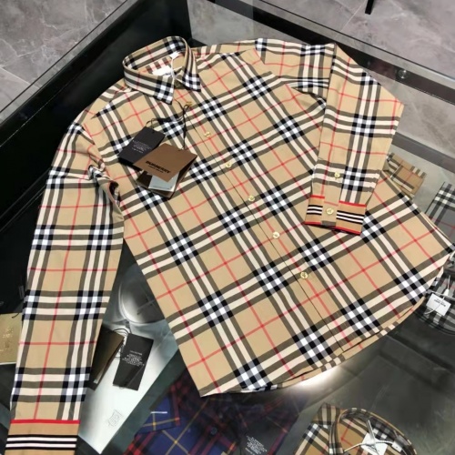 Replica Burberry Shirts Long Sleeved For Men #1009068 $64.00 USD for Wholesale