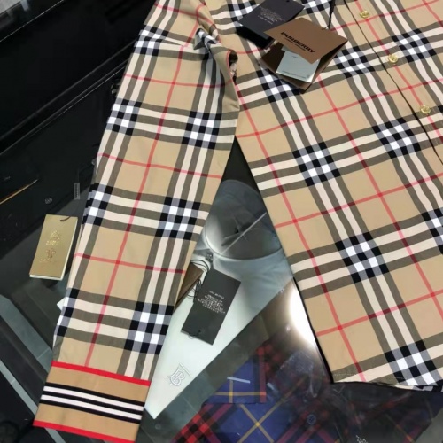 Replica Burberry Shirts Long Sleeved For Men #1009068 $64.00 USD for Wholesale