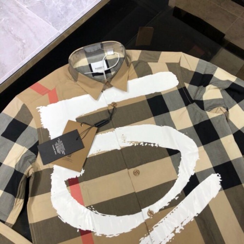 Replica Burberry Shirts Long Sleeved For Men #1009069 $72.00 USD for Wholesale