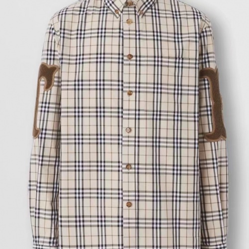 Replica Burberry Shirts Long Sleeved For Men #1009070 $72.00 USD for Wholesale