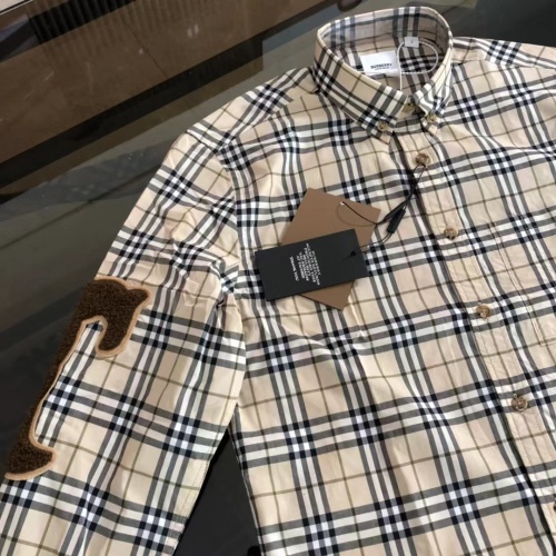 Replica Burberry Shirts Long Sleeved For Men #1009070 $72.00 USD for Wholesale