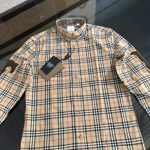 Replica Burberry Shirts Long Sleeved For Men #1009071 $72.00 USD for Wholesale