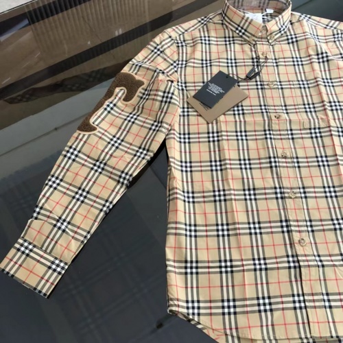 Replica Burberry Shirts Long Sleeved For Men #1009071 $72.00 USD for Wholesale