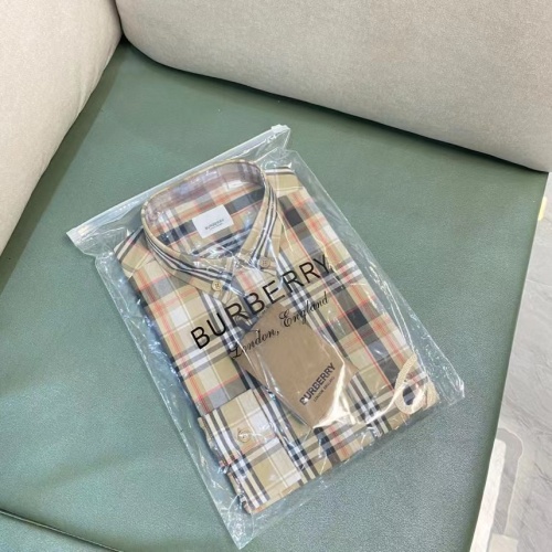 Replica Burberry Shirts Long Sleeved For Men #1009074 $72.00 USD for Wholesale