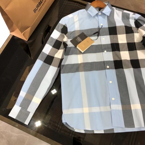 Replica Burberry Shirts Long Sleeved For Men #1009080 $64.00 USD for Wholesale