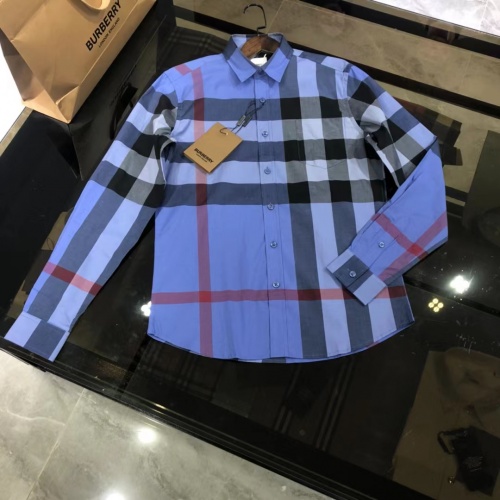 Burberry Shirts Long Sleeved For Men #1009081 $64.00 USD, Wholesale Replica Burberry Shirts