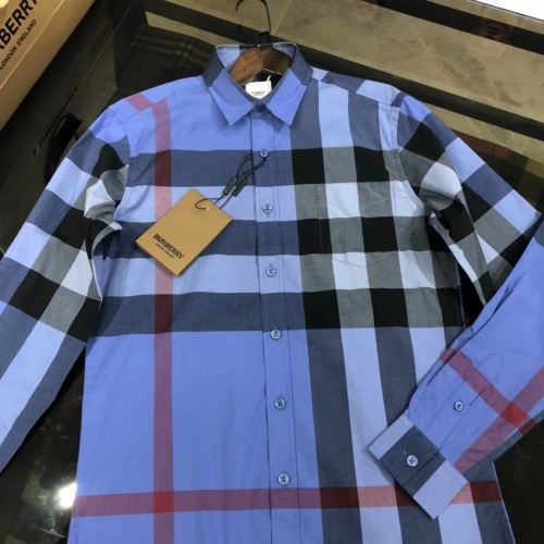 Replica Burberry Shirts Long Sleeved For Men #1009081 $64.00 USD for Wholesale