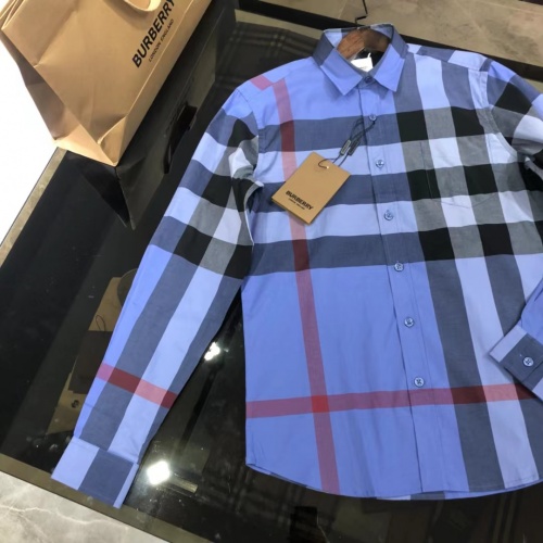 Replica Burberry Shirts Long Sleeved For Men #1009081 $64.00 USD for Wholesale