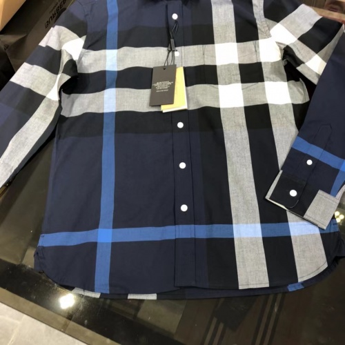 Replica Burberry Shirts Long Sleeved For Men #1009084 $64.00 USD for Wholesale