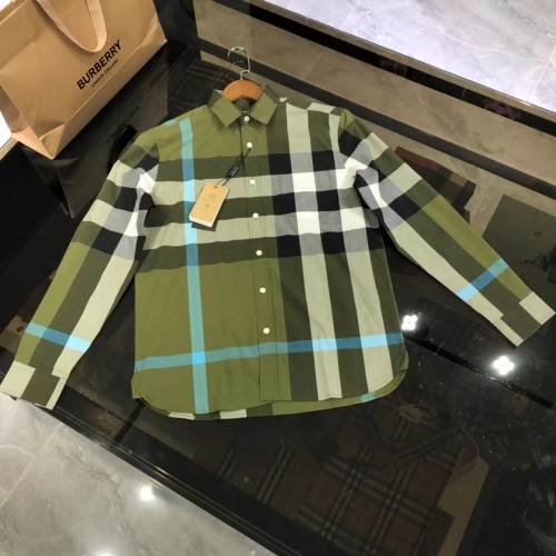 Burberry Shirts Long Sleeved For Men #1009085 $64.00 USD, Wholesale Replica Burberry Shirts