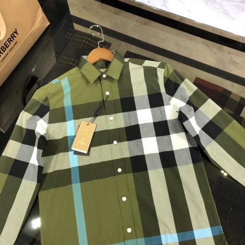 Replica Burberry Shirts Long Sleeved For Men #1009085 $64.00 USD for Wholesale