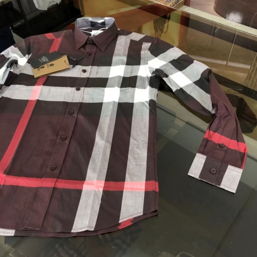 Replica Burberry Shirts Long Sleeved For Men #1009087 $64.00 USD for Wholesale