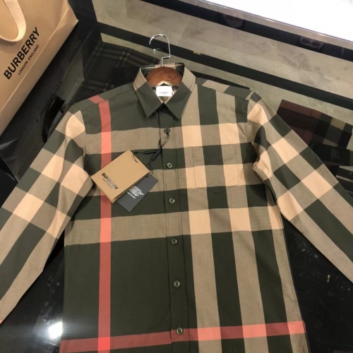 Replica Burberry Shirts Long Sleeved For Men #1009088 $64.00 USD for Wholesale