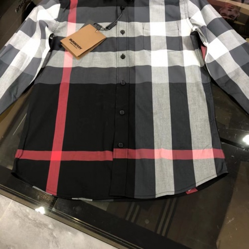 Replica Burberry Shirts Long Sleeved For Men #1009090 $64.00 USD for Wholesale
