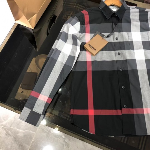 Replica Burberry Shirts Long Sleeved For Men #1009090 $64.00 USD for Wholesale