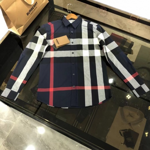 Burberry Shirts Long Sleeved For Men #1009091 $64.00 USD, Wholesale Replica Burberry Shirts