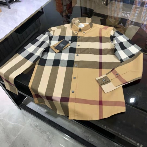 Replica Burberry Shirts Long Sleeved For Men #1009095 $64.00 USD for Wholesale