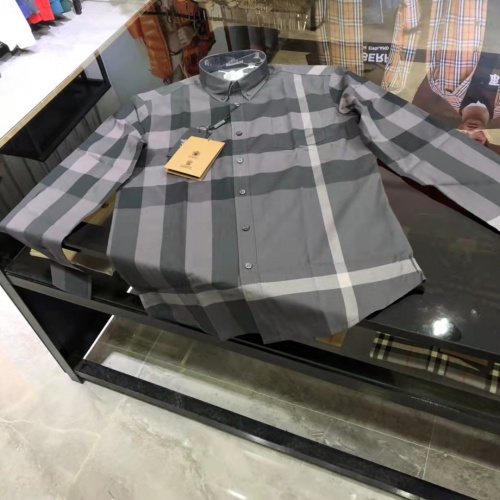 Replica Burberry Shirts Long Sleeved For Men #1009097 $64.00 USD for Wholesale