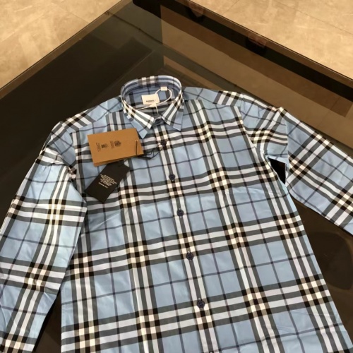 Replica Burberry Shirts Long Sleeved For Men #1009104 $64.00 USD for Wholesale