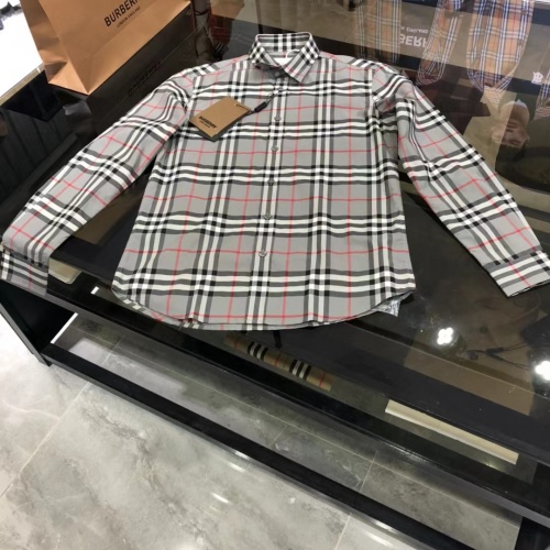 Burberry Shirts Long Sleeved For Men #1009105 $64.00 USD, Wholesale Replica Burberry Shirts