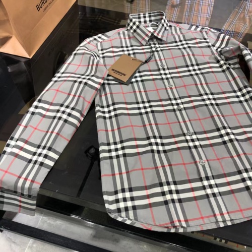 Replica Burberry Shirts Long Sleeved For Men #1009105 $64.00 USD for Wholesale