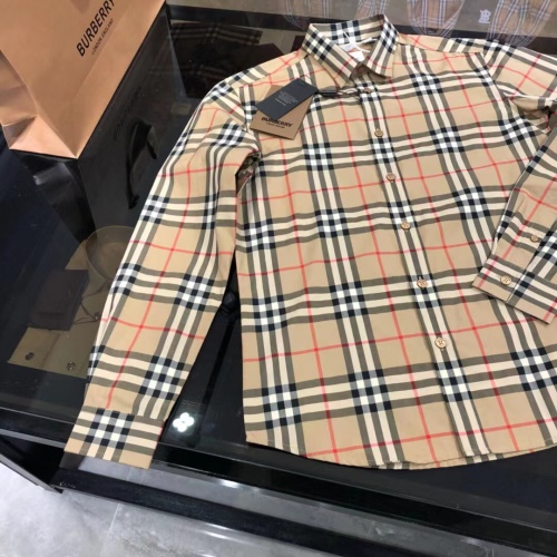Replica Burberry Shirts Long Sleeved For Men #1009106 $64.00 USD for Wholesale