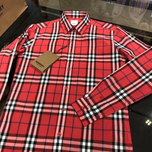 Replica Burberry Shirts Long Sleeved For Men #1009107 $64.00 USD for Wholesale