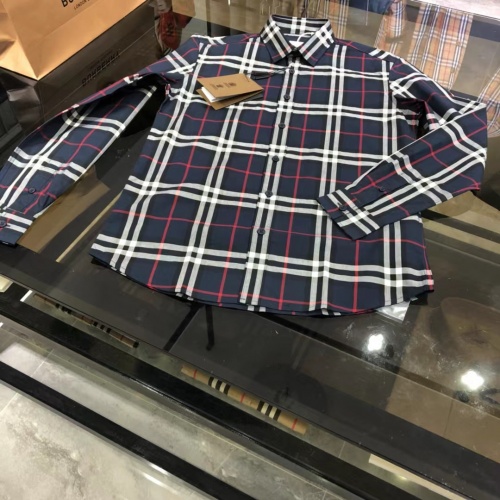 Burberry Shirts Long Sleeved For Men #1009109 $64.00 USD, Wholesale Replica Burberry Shirts