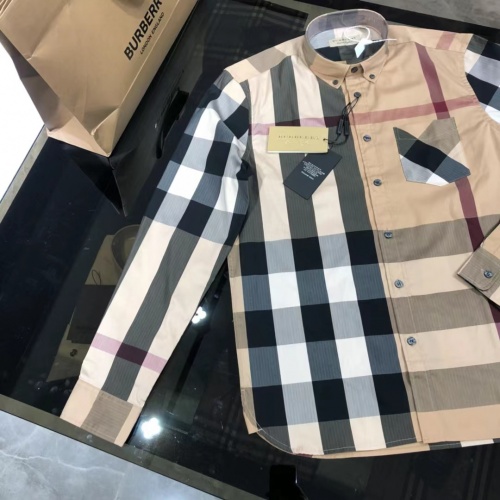 Replica Burberry Shirts Long Sleeved For Men #1009110 $64.00 USD for Wholesale