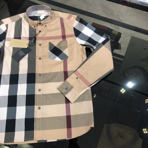 Replica Burberry Shirts Long Sleeved For Men #1009110 $64.00 USD for Wholesale